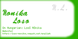 monika loso business card